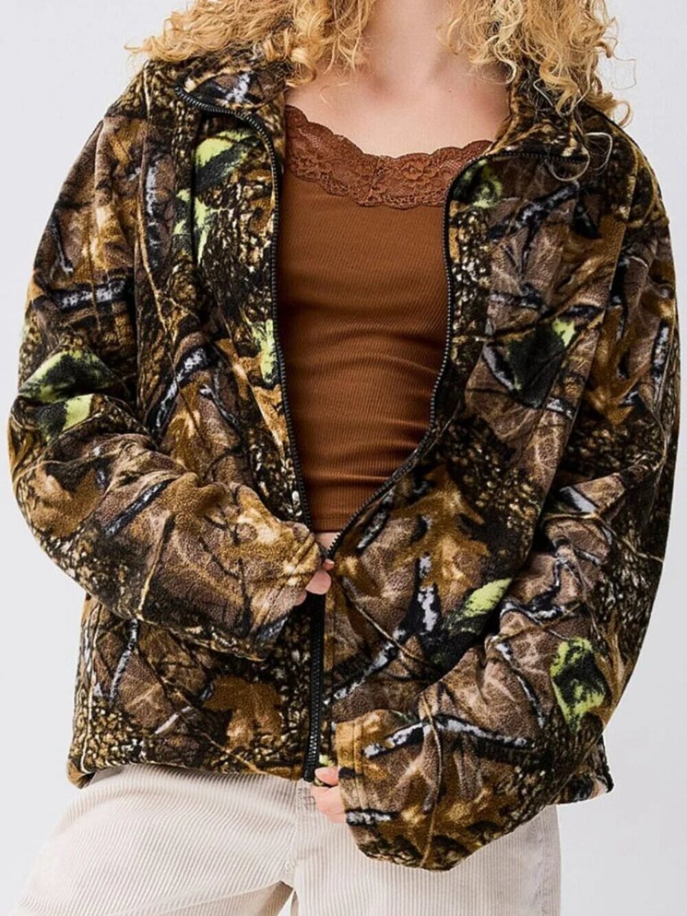 NWT Camo pattern fleece jacket - Picture 3 of 3